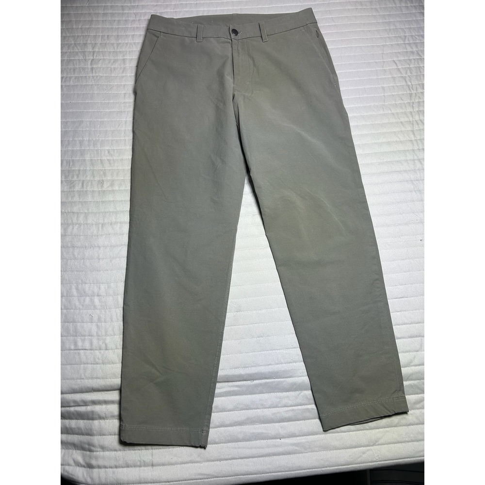 Lululemon ABC Slim Fit VersaTwill Pants Trousers 31x28‎ Sage Stretch M5B67S - Picture 2 of 10